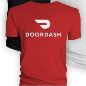 Food Delivery Driver Uniform T-shirt - Short Sleeve Red Work Tee